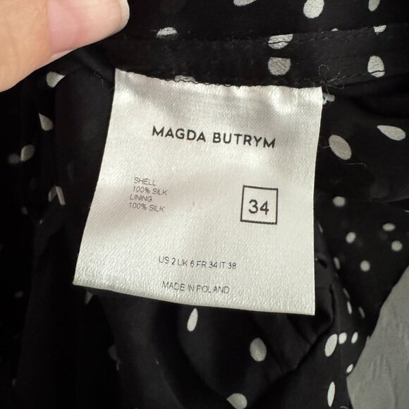 Magda Butrym "Barletta" Polka-Dot Silk Mini Dress, size 34 (fits size 0) - Picture 7 of 15